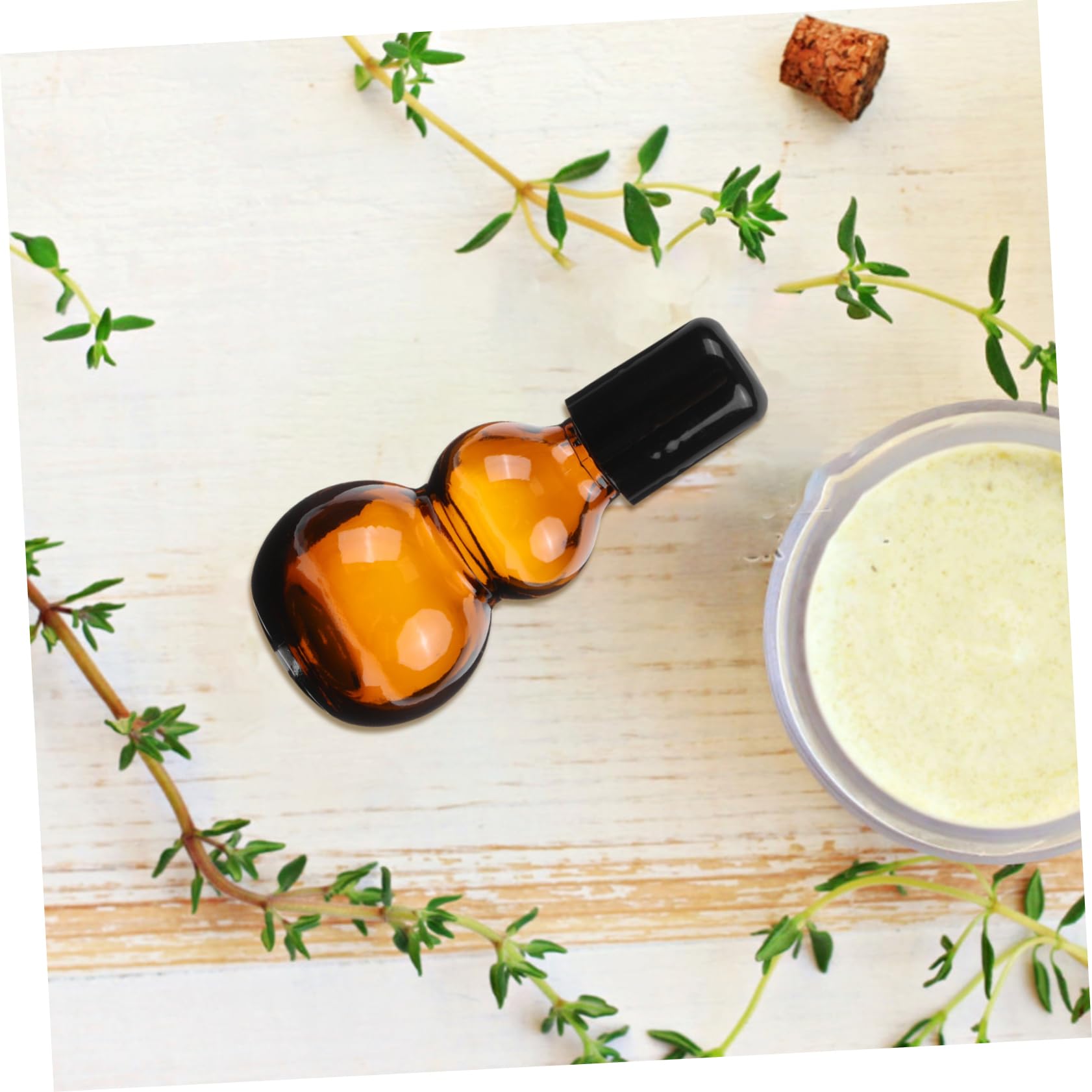 Flacone Roll-on per Olio Essenziale 30ml in Vetro Marrone, 10 Pezzi | Ricaricabile e Riutilizzabile, Design Delicato, Confezione da 10, Uso Casa e Ufficio