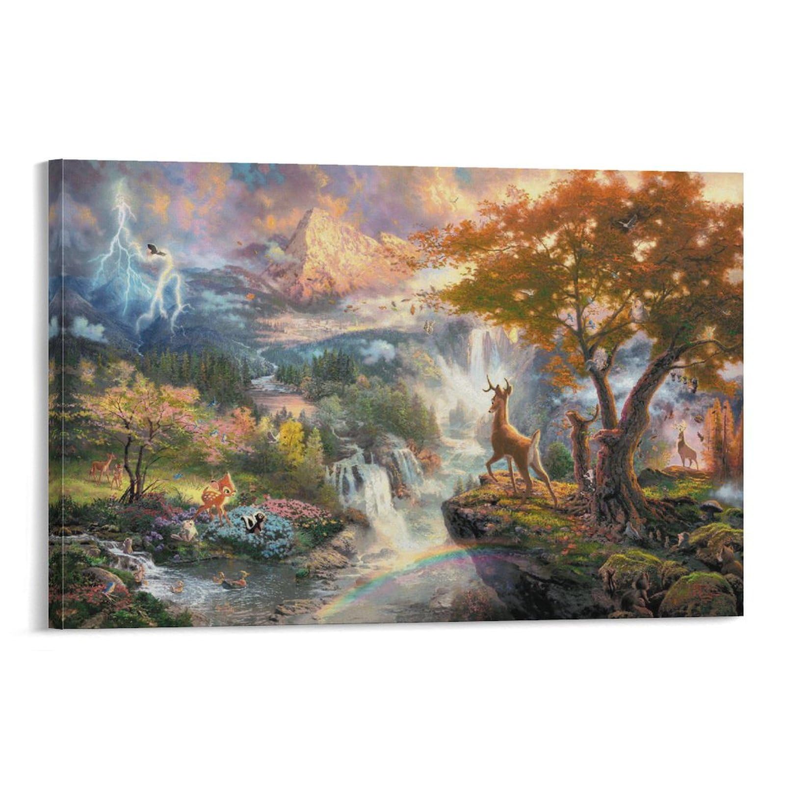トーマスキンケード バンビ 絵画 楽天市場】【取寄せ】 ディズニー Disney バンビ Bambi 絵画 絵