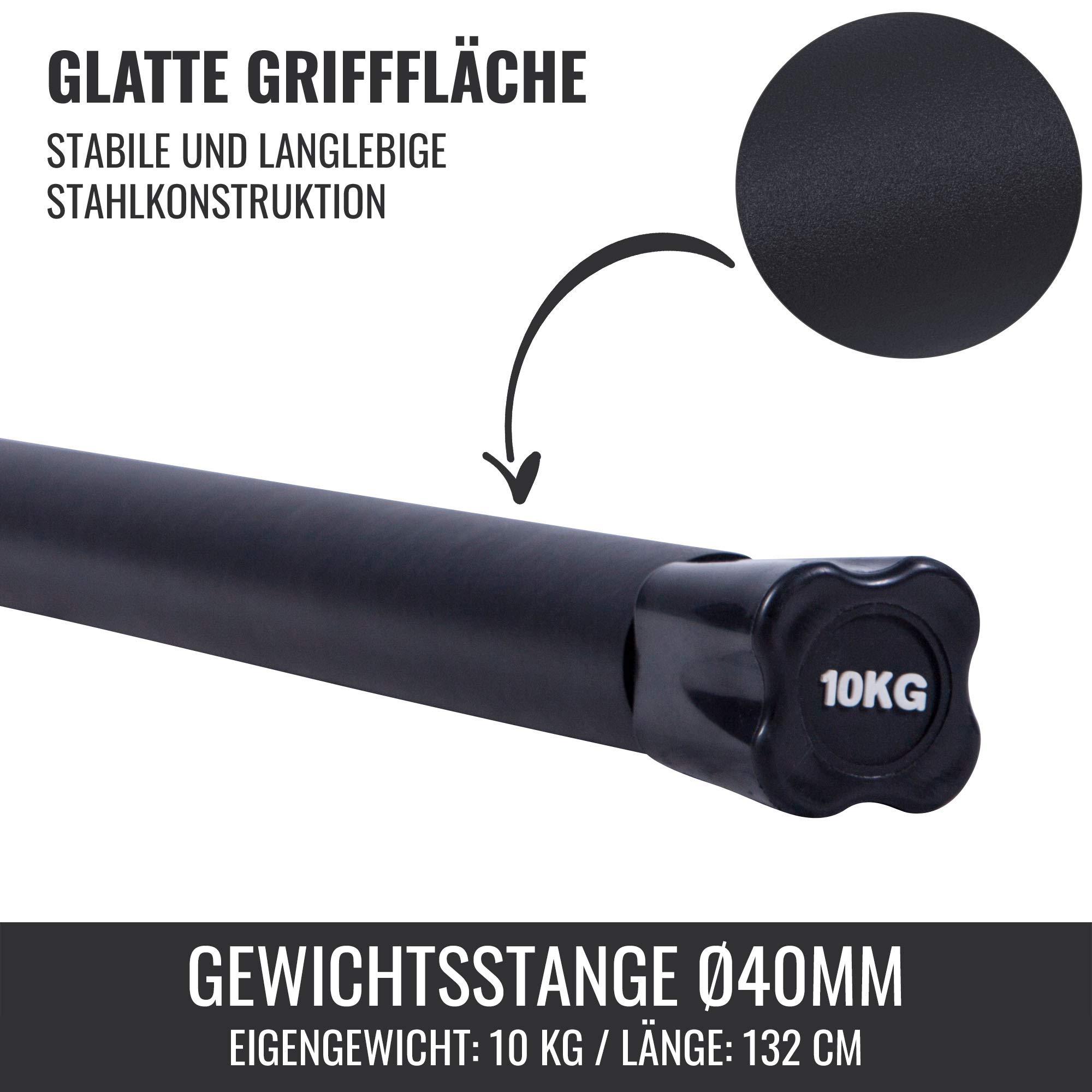 GORILLA SPORTS® Barres d'aerobic de 1 à 10 KG