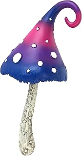 GlitZGlam Miniature Mushroom for The Fairy Garden - Cotton Candy - a 7" Fairy Mushroom - a Miniature Fairy Garden Accessory