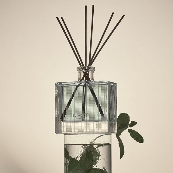 NEST New York Reed Diffuser, Reed Diffuser Liquid Refill & Liquid Soap - Wild Mint & Eucalyptus