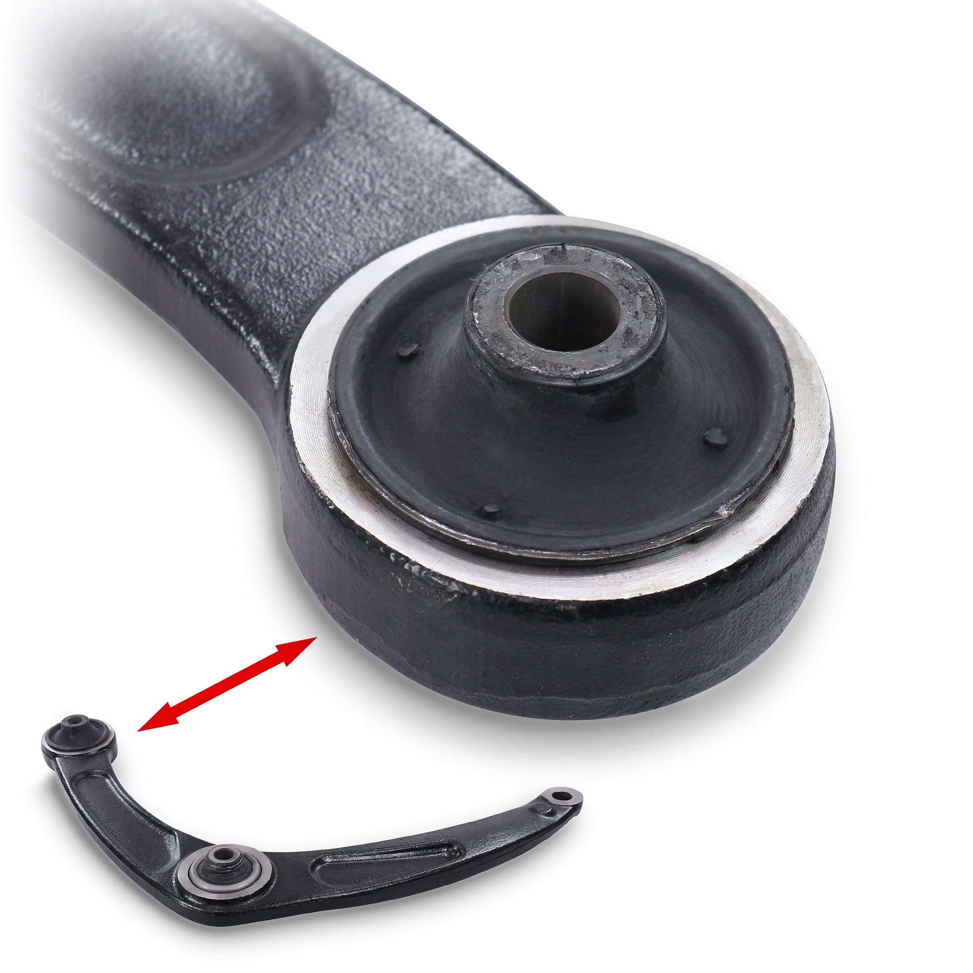 ATEC Germany 2x bras de suspension avant en bas à gauche à droite avec | Compatible avec: CITROËN BERLINGO / BERLINGO FIRST Kasten/Großraumlimousine, BERLINGO Kasten/Großraumlimousine