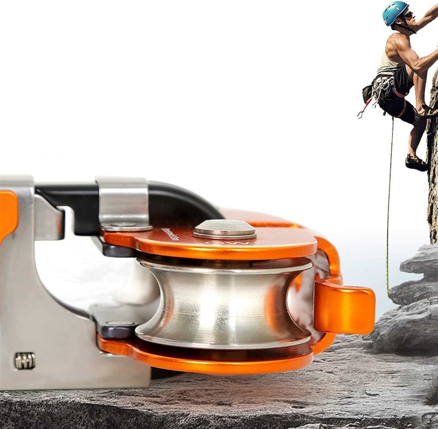 INLIMA Pulley Professional Double Pulley High-Altitude Zipline Ropeway Through Jungle Crossing Zipline Lifting Pulley (Color : A)