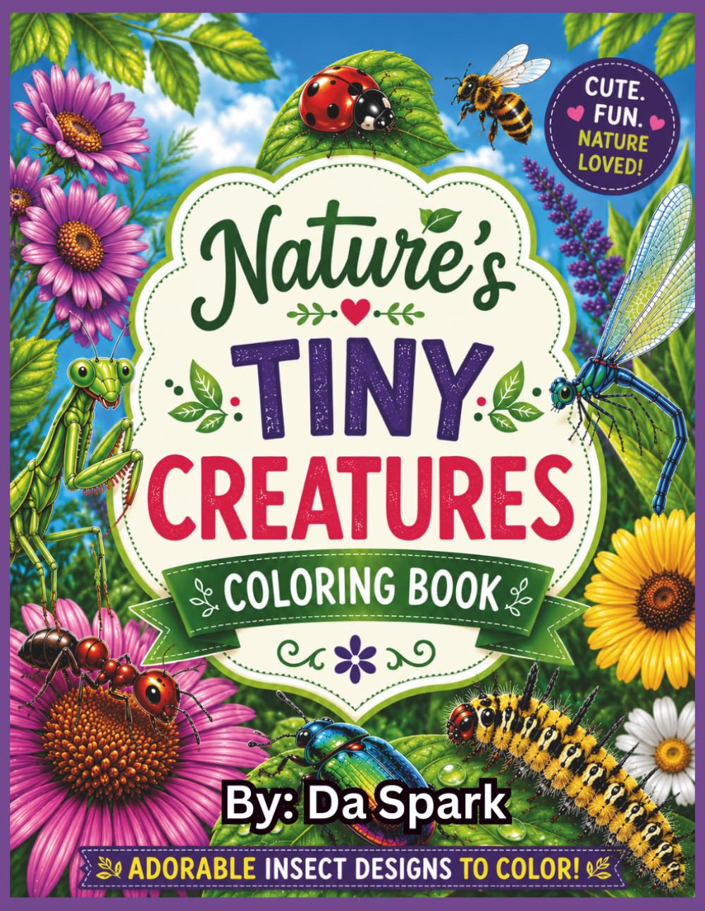 Nature’s Tiny Creatures Coloring Book