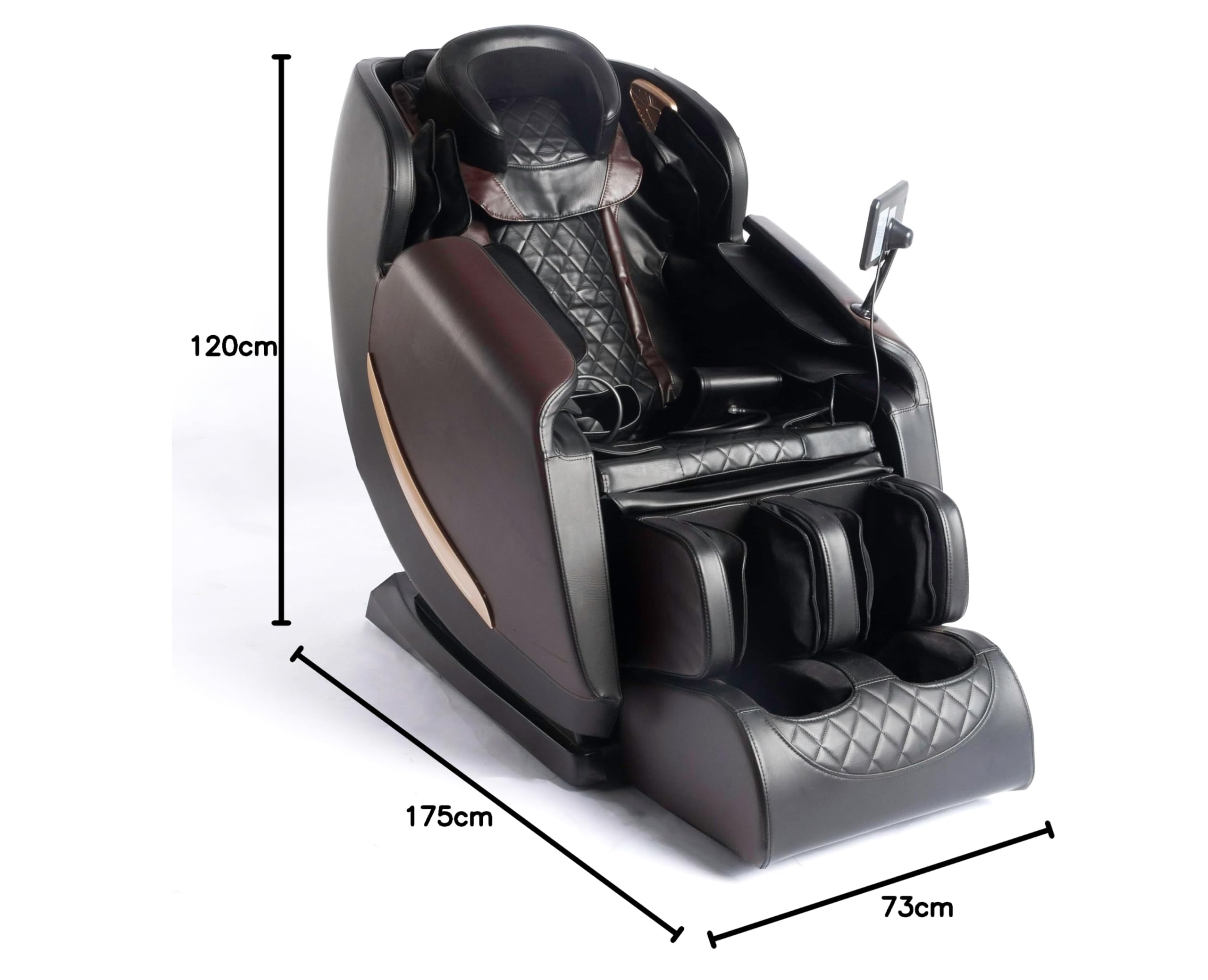 DUPI Sillón de Masaje Eléctrico | Gravedad Cero 3 Niveles | Bluetooth Música | Presoterapia y Calor | Control Digital | Sillón Relax Reclinable, Polipiel, Metal