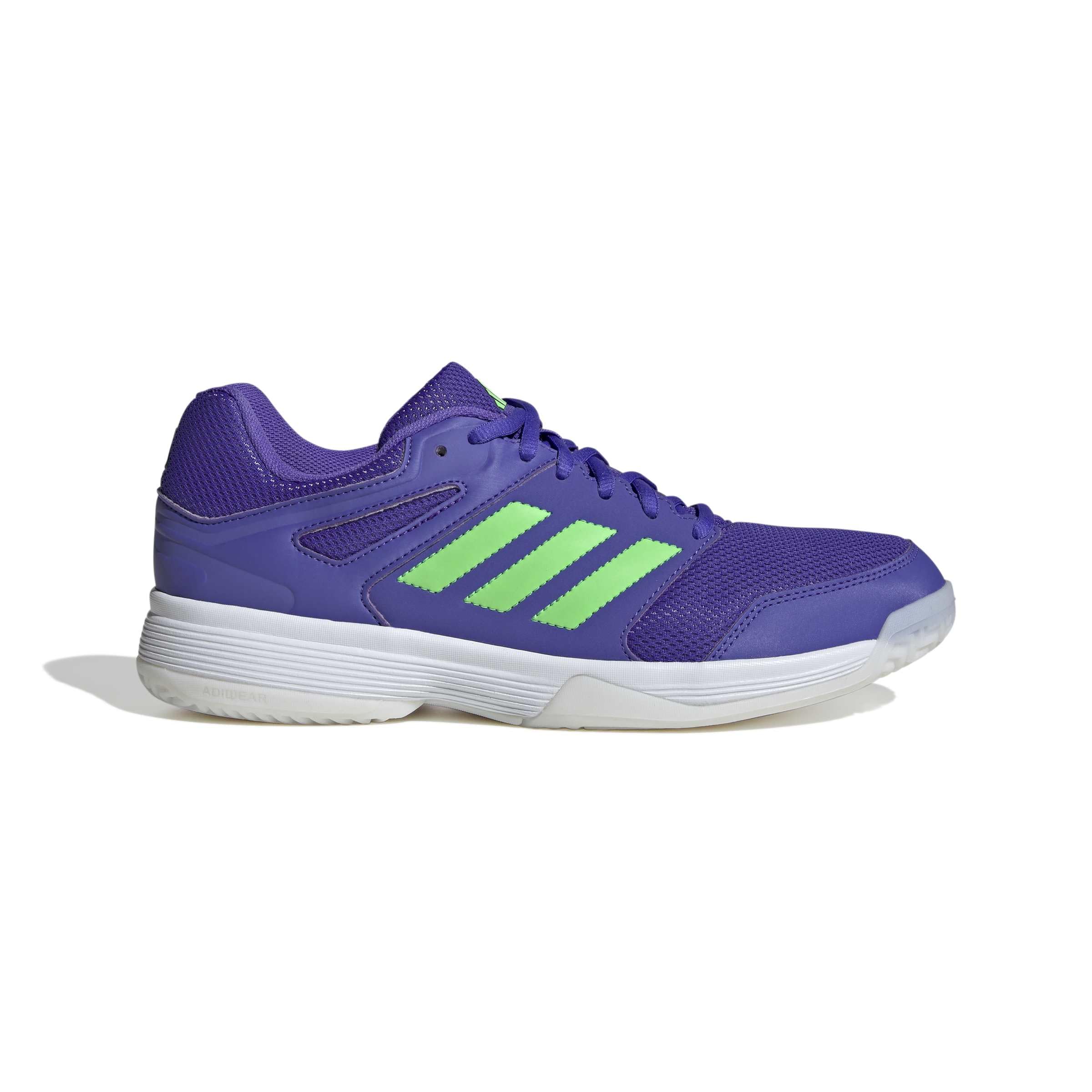 adidas Mezczyzni Speedcourt Mens Indoor Shoes, Solar Purple/screaming green/ftwr white, 38 2/3 EU