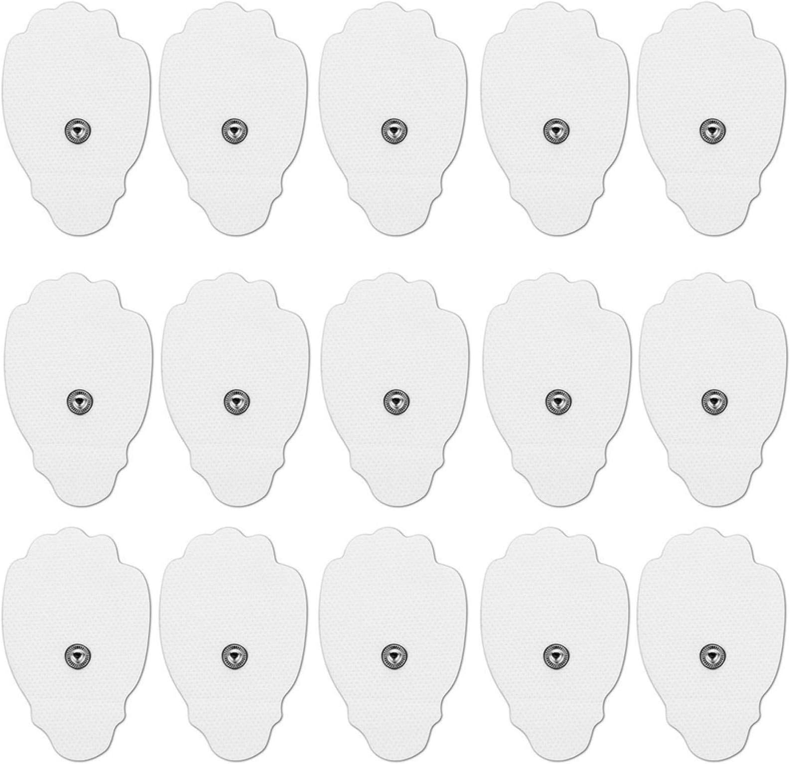 20 Pieces TENS Unit Replacement Pads - Universal 3.5mm Snap-on TENS Electrode Pads High Conductivity, Reusable Electrodes Pads for TENS Massager and Muscle Stimulation