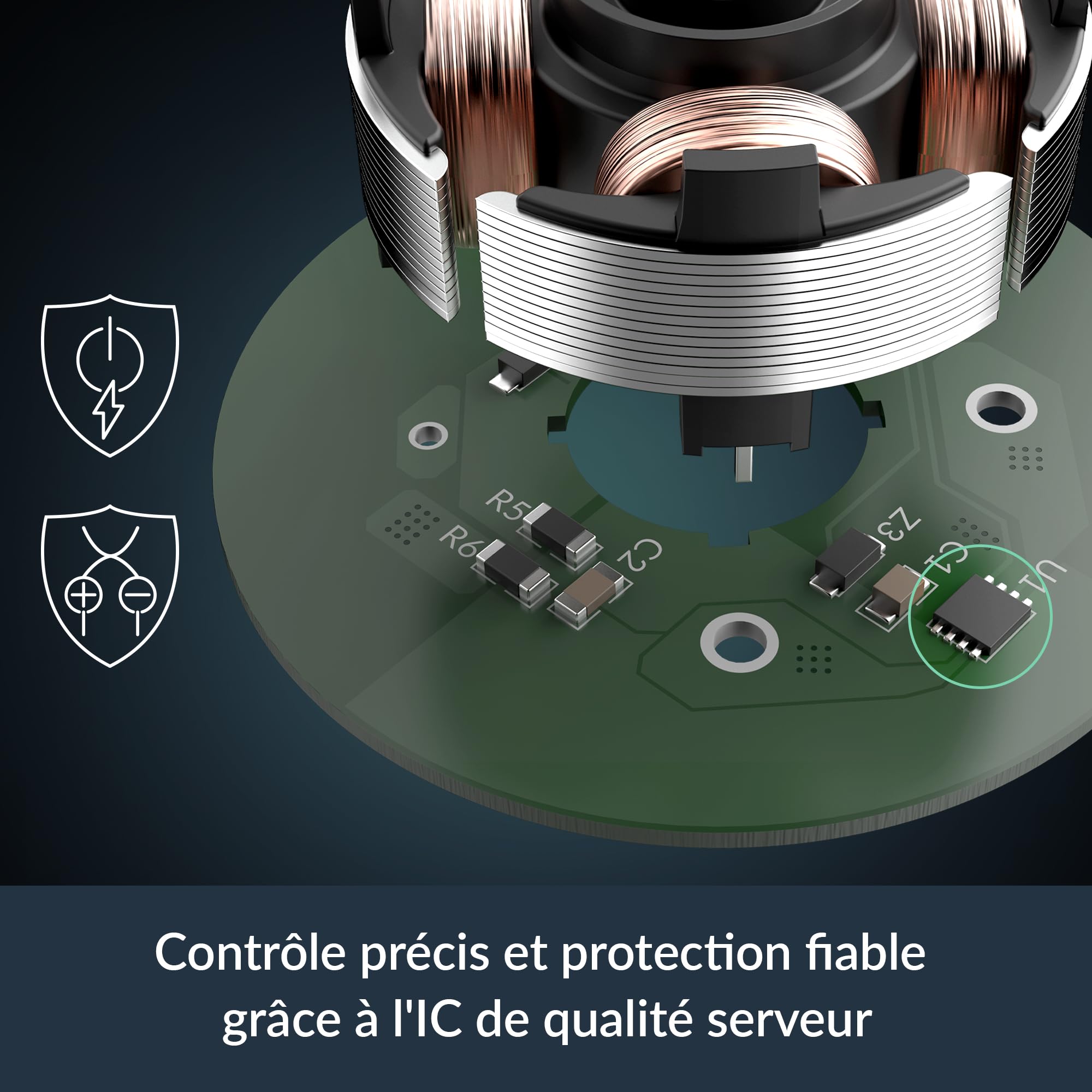 ARCTIC P12 Pro - Ventilateur Puissant et Haut de Gamme, Ventilateur PWM 120 mm, 600-3000 rpm, 0 rpm <5% PWM, Palier à Douille Hydrodynamique, 4 Broches - Noir