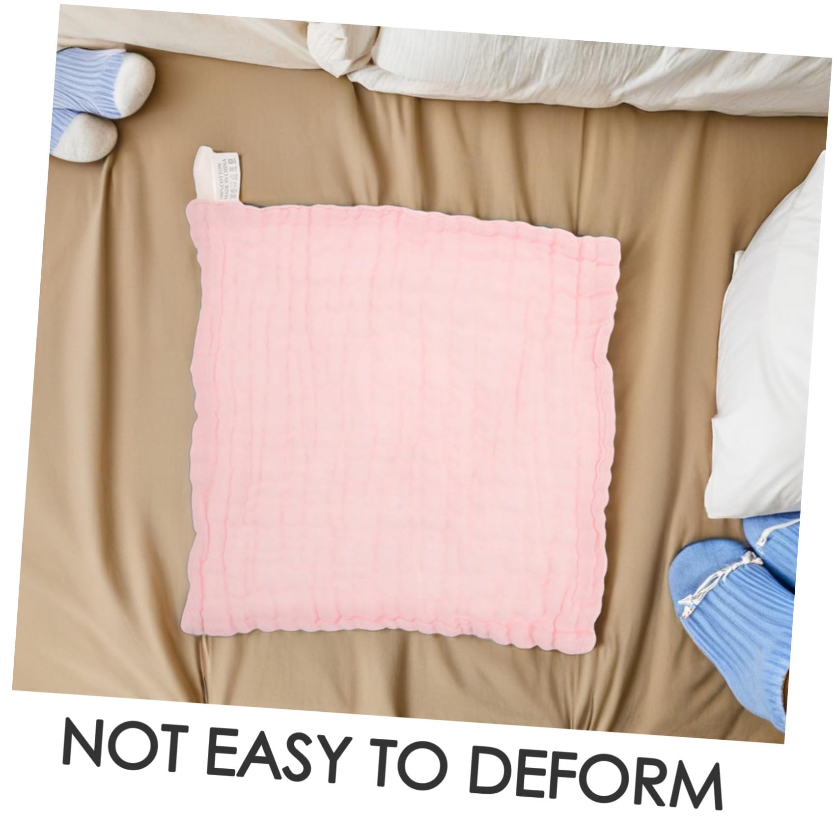 Toyvian 18 Pollici Asciugamano Viso per Neonato in Cotone a Sei Strati, 25x25 Cm, Assorbente e Lavabile in Lavatrice, per Genitori e Borsa per Pannolini