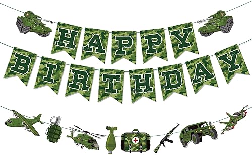 Vista 251 de Zwiebeco Decoración de fiesta de feliz cumpleaños, banderín, guirnalda de banderines, kit de abanico de papel para niños, Capitán América