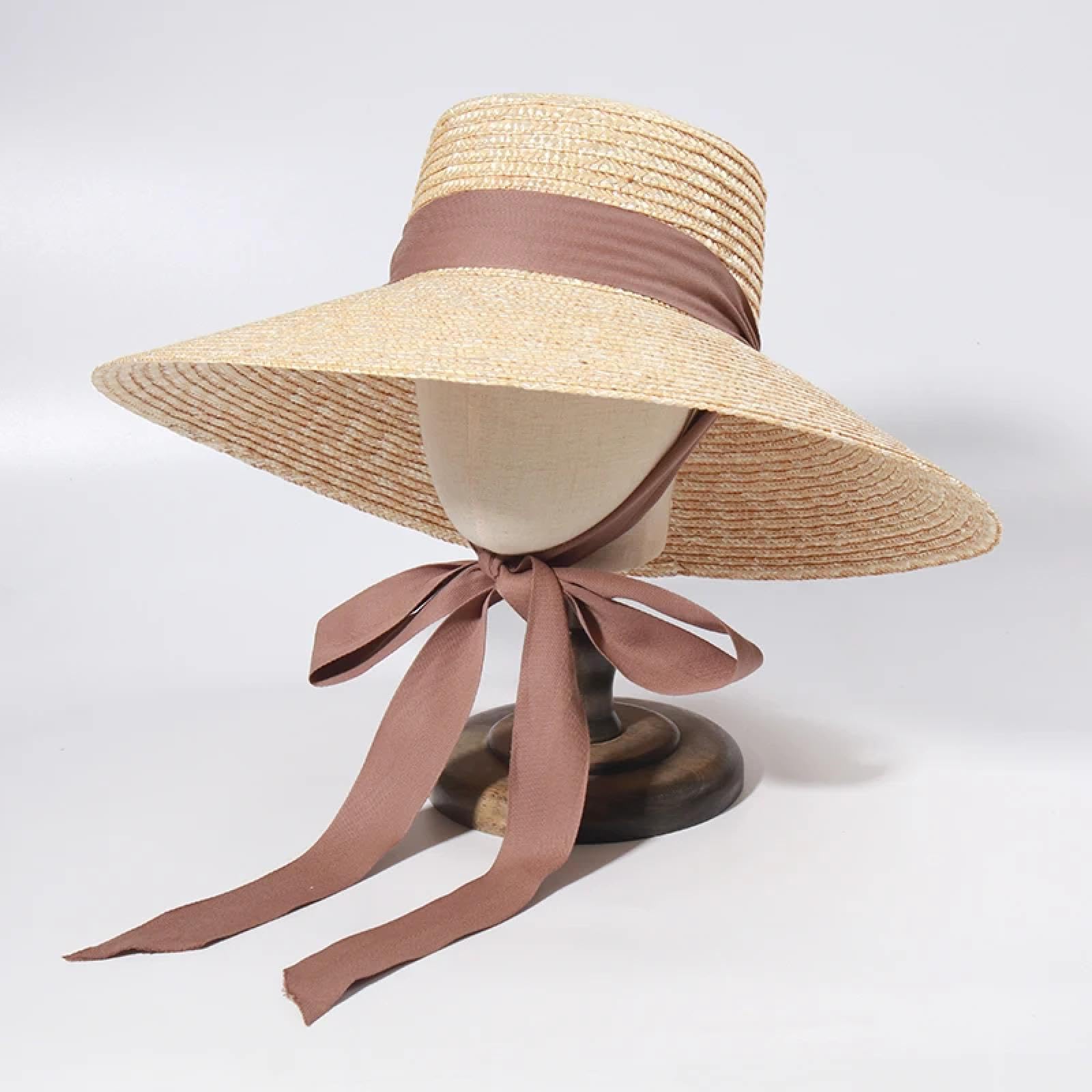 Sonnenhut Strohhut Hut Große Sonnenschutz-Strohhut Für Damen Große Sonnenschutz-Hüte Mit Strape Damen Große Sonnenhut Für Damen