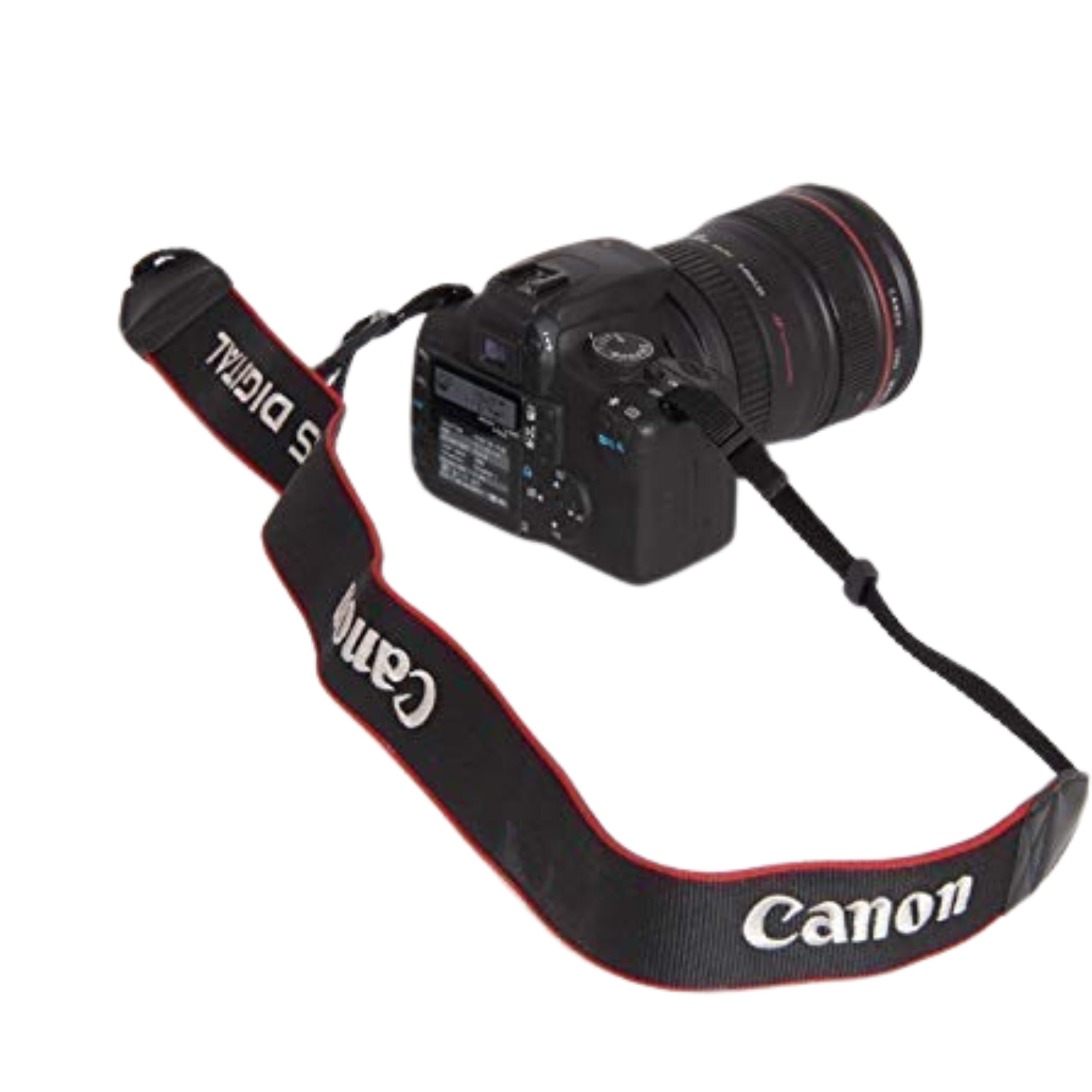 Camera Neck Shoulder Strap for Canon All Series DSLR,SLR Camera - Stock Back with PU Leather Fashion Quality Embroidery Logo Fabric Camera Neck Straps (Black, Red)-image-17