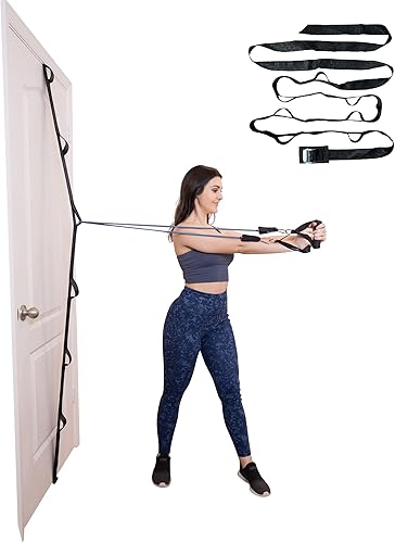 Correa de anclaje para ejercicios de banda de resistencia, banda de gimnasio de puerta resistente, gimnasio multipunto de cuerpo completo, equipo de