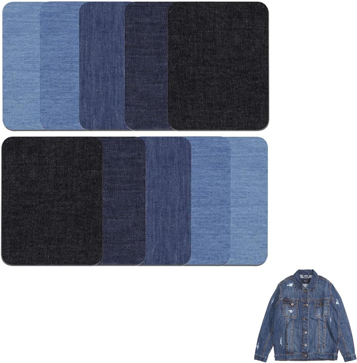 10 Pieces Iron On Patches Iron On Denim Cotton Patches IronOn Repair