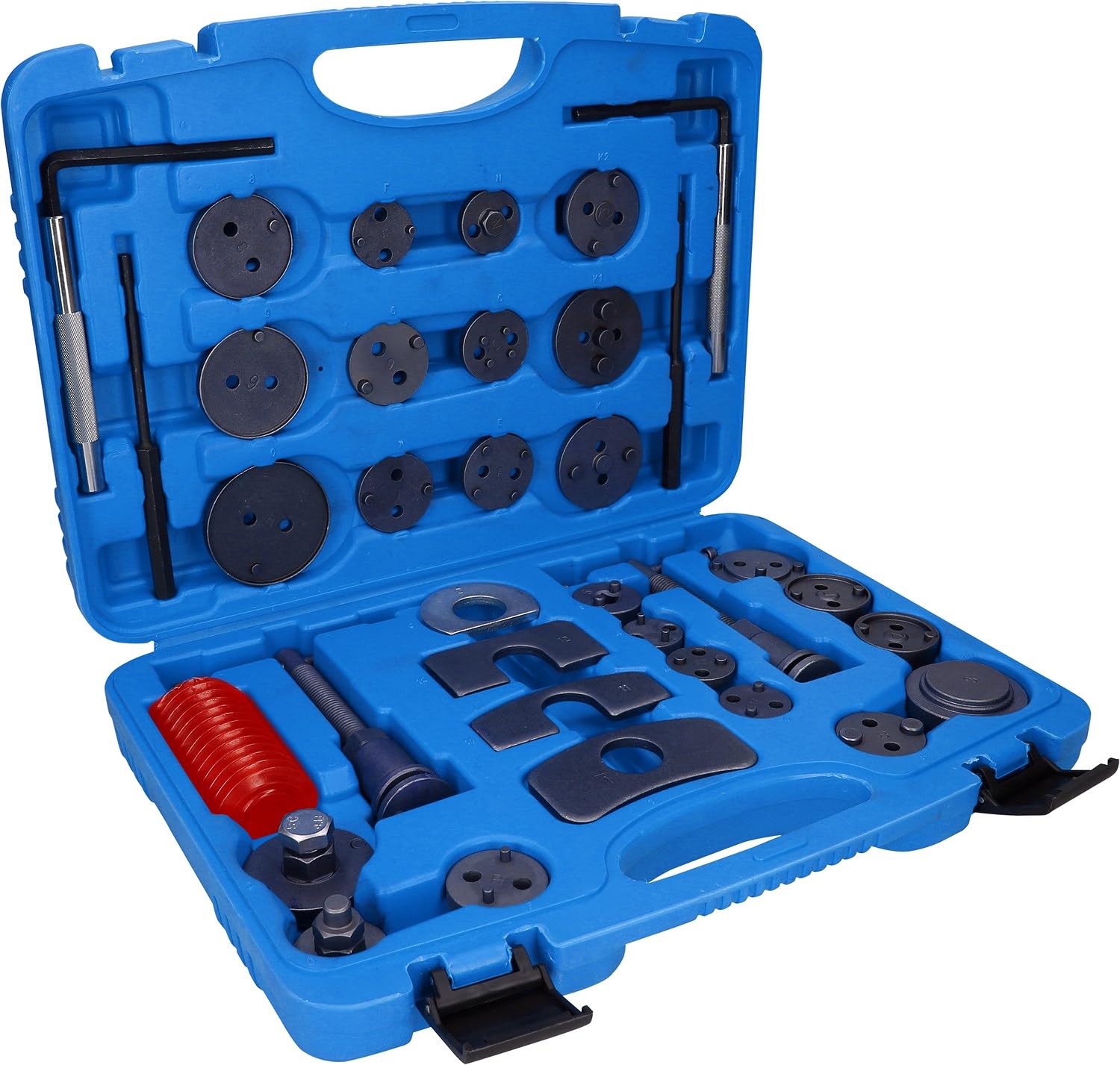 BRILLIANT TOOLS BT701050 Juego universal de herramientas de reposicionamiento de pistones de freno, 41 pzs [Powered by KS TOOLS]