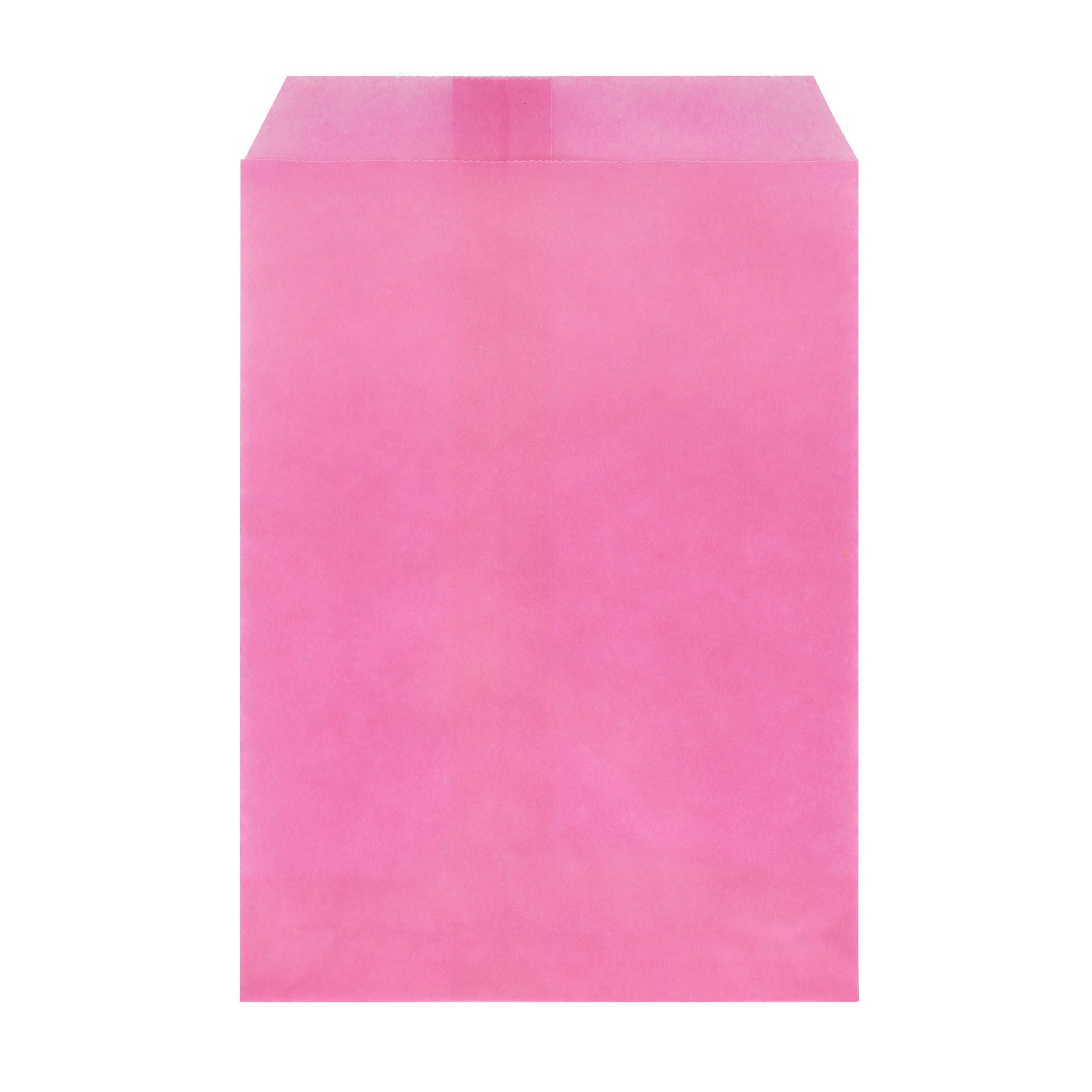Quotidian Hot Pink Flat Small Greaseproof Paper Bags 3" x 5" (8 x 13.3cm) Pack of 100 - Small Treat Wedding Confetti Stamps