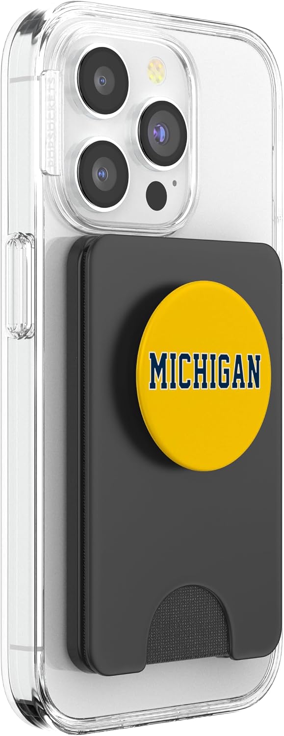 Vintage Michigan Men Michigan Women Retro Gold T-Shirt Tee PopSockets PopWallet for MagSafe