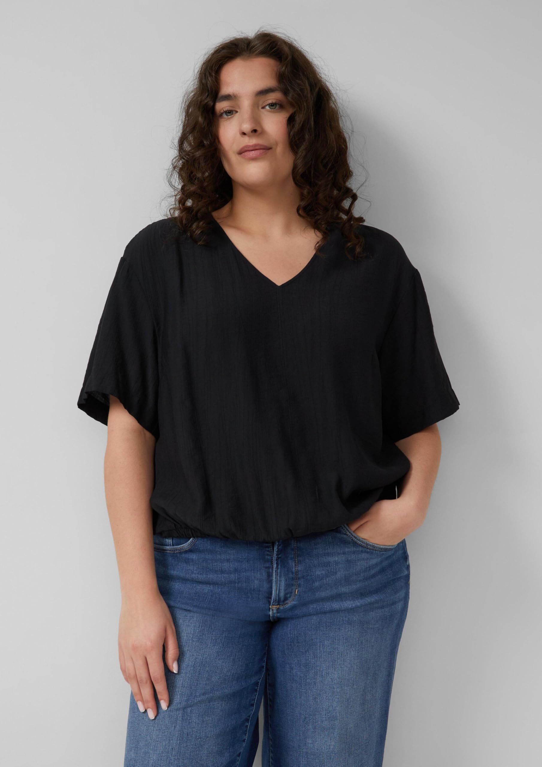 s.Oliver Strukturierte Bluse im O-Shape
