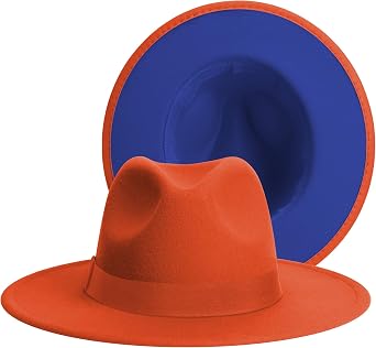 Womens & Mens Fedora Hats, Wide Brim Fedora Hats for Women Men