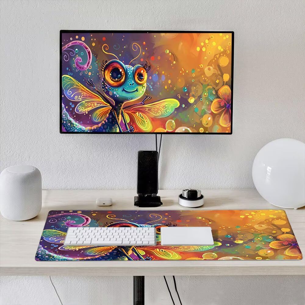 Duża podkładka pod mysz do gier XXL 1200 x 600 x 3 mm z zszytymi krawędziami, trwała antypoślizgowa podstawa z naturalnej gumy, zmywalna podkładka pod klawiaturę, odpowiednia do gier, domu biura