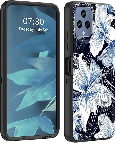 Funda para Revvl 6 5G, híbrida de doble capa (tapa a prueba de polvo integrada) (soporte magnético para automóvil) a prueba de golpes, protección