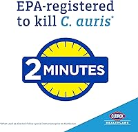 Vista 3 de Clorox Healthcare Hydrogen Peroxide Cleaner Disinfectant Wipes, 6.75" x 9", 95 Count, Pack of 6 (Package May Vary)