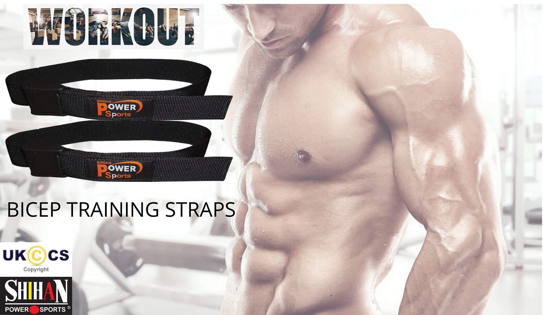 BICEP STRAP BLACK Max Bicep Blood Flow Restriction Occlusion Training ...