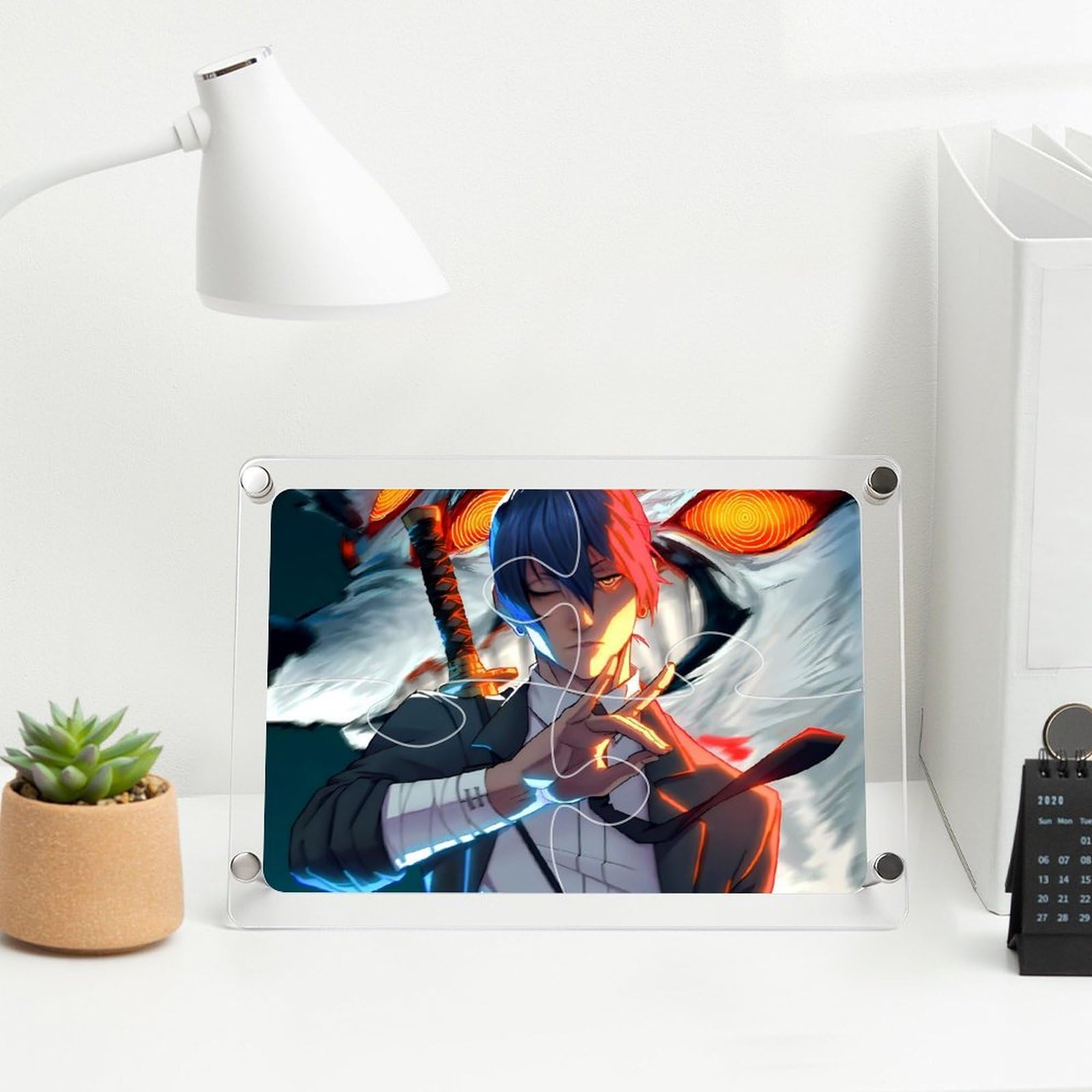 Amazon.co.jp: パズルフレーム 17x12cm アクリル チェンソーマン 早川