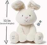 Baby GUND Flora the Bunny Animated Plush, Singing Stuffed Animal Toy for Ages 0 and Up, Cream, 12" (Styles May Vary)