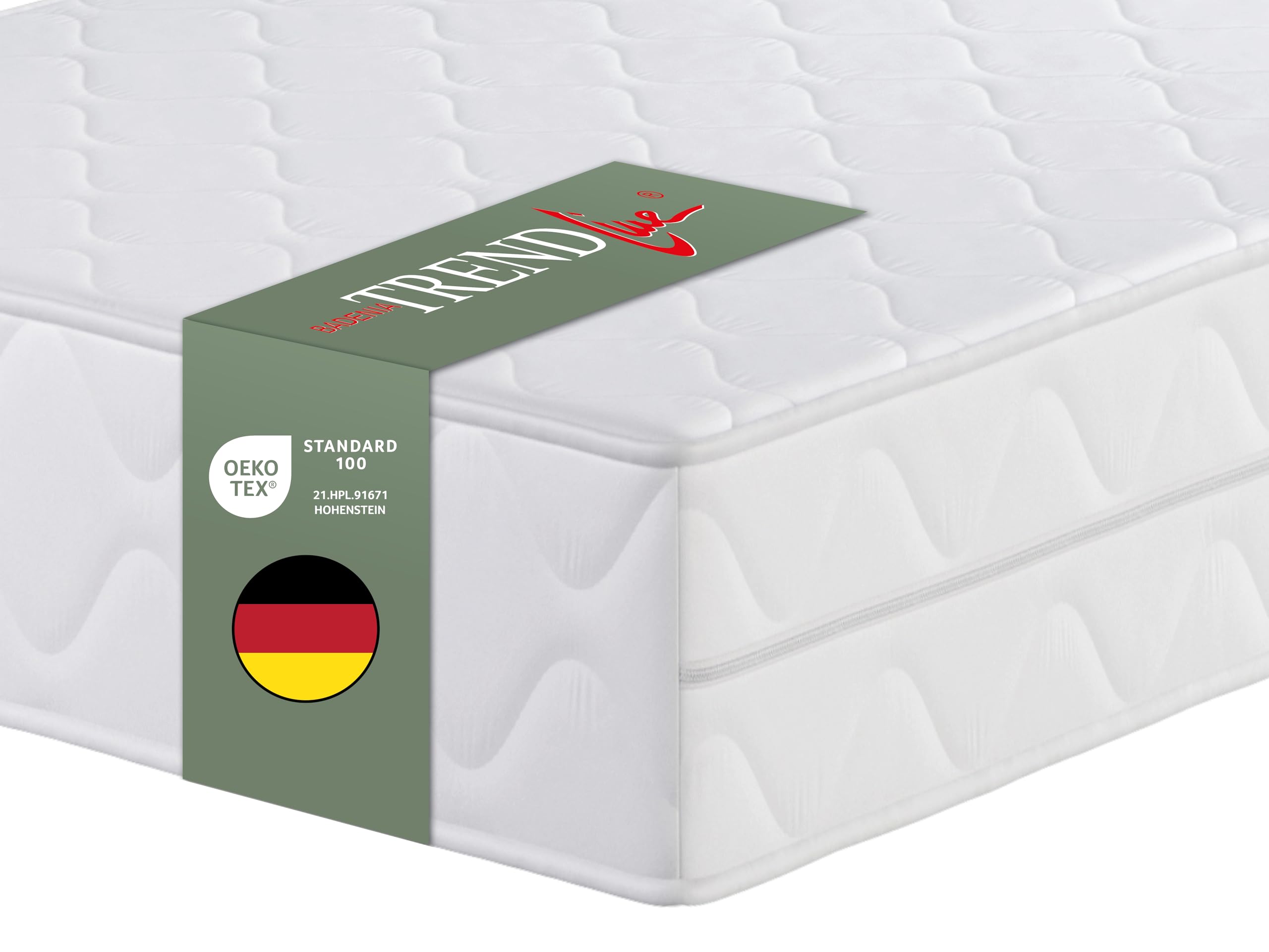 AM Qualitätsmatratzen - Hoogwaardig 7-Zone Pocketveringmatras 100x190 cm (H2) - 24 cm - Zacht - Pocketvering Matras 100 x 190 - TENCEL Lyocell tijk - Orthopedische matras