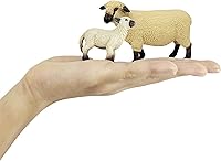 Vista 8 de Gemini&Genius Juguetes de cordero figuras de animales de granja, juego de juguetes de Shaun The Sheep. Ideal para suministros de fiesta de niños