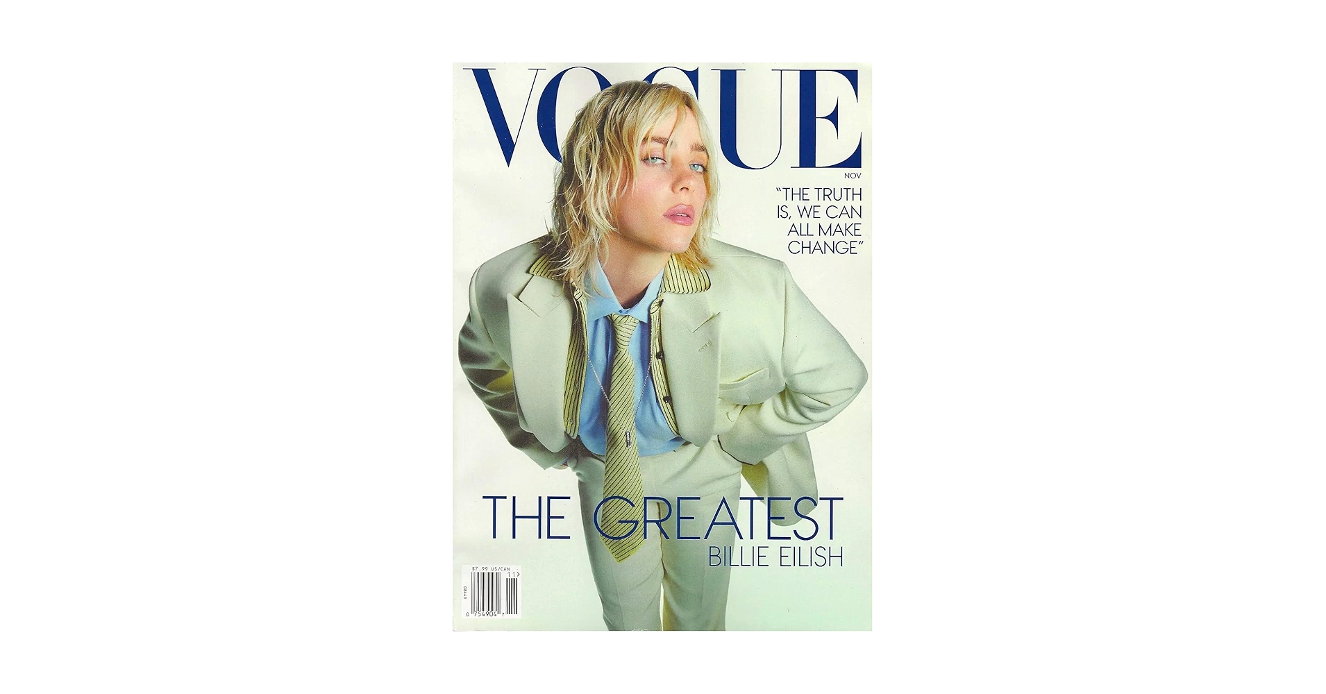VOGUE NOV US Billie Eilish ビリーアイリッシュ　表紙 VOGUE NOV US Billie Eilish ビリーアイリッシュ 表紙