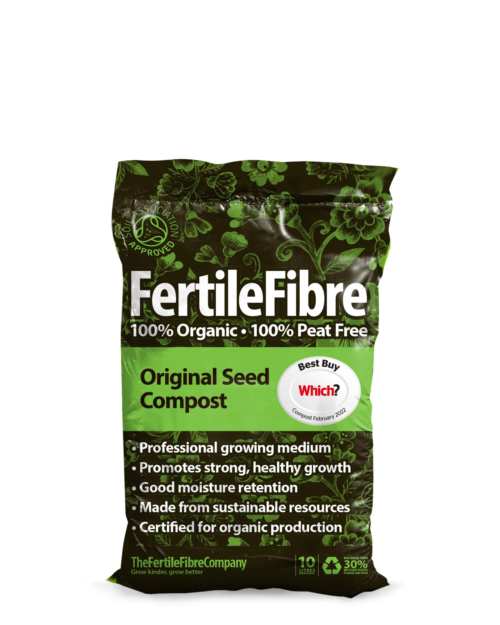 Original Seed Compost 10 Litres From The FertileFibre Company 100% Peat Free