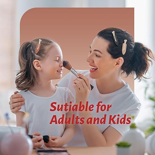 Miniatura 4 de YIERSO 8 pinzas para el cabello, sin doblez, sin arrugas, pinzas de pico de pato, sin abolladuras, pinzas planas para flequillo, pasadores de pelo