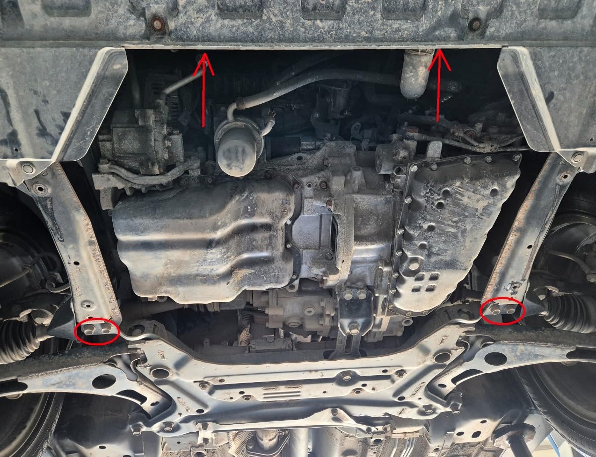 Protección de motor metálica compatible con Mitsubishi Outlander