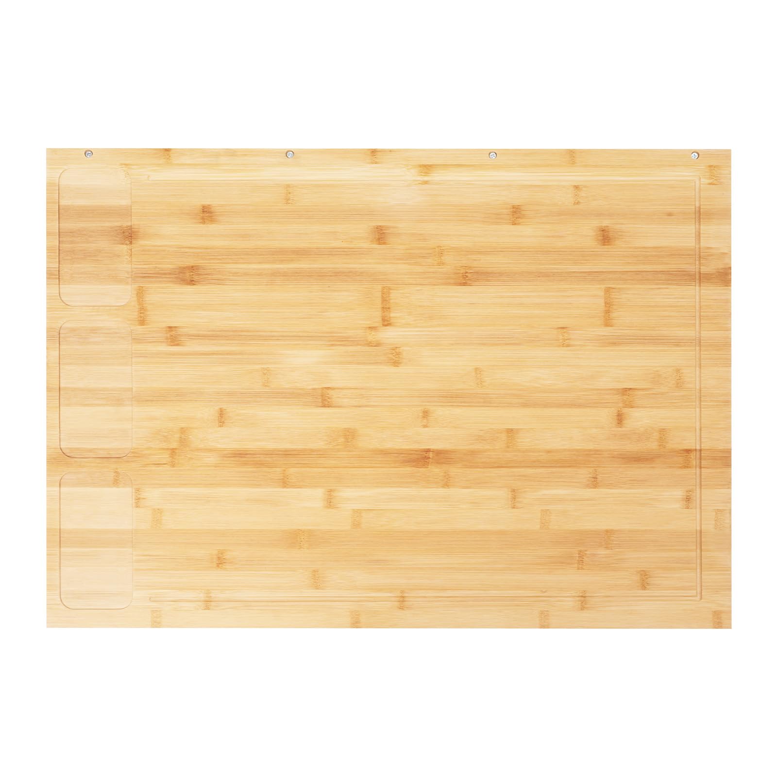 Tabla de cortar | cubierta de bambú 75 x 54 cm | tabla de cortar 2 en 1 y cubierta de placa de cocina con patas ajustables | ideal para cocinas pequeñas, autocaravanas y hogares individuales