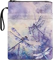 Vista 22 de doginthehole Fundas de libro con estampado de dinosaurios para amantes de los libros, funda con cremallera y bolsillo frontal, fundas protectoras