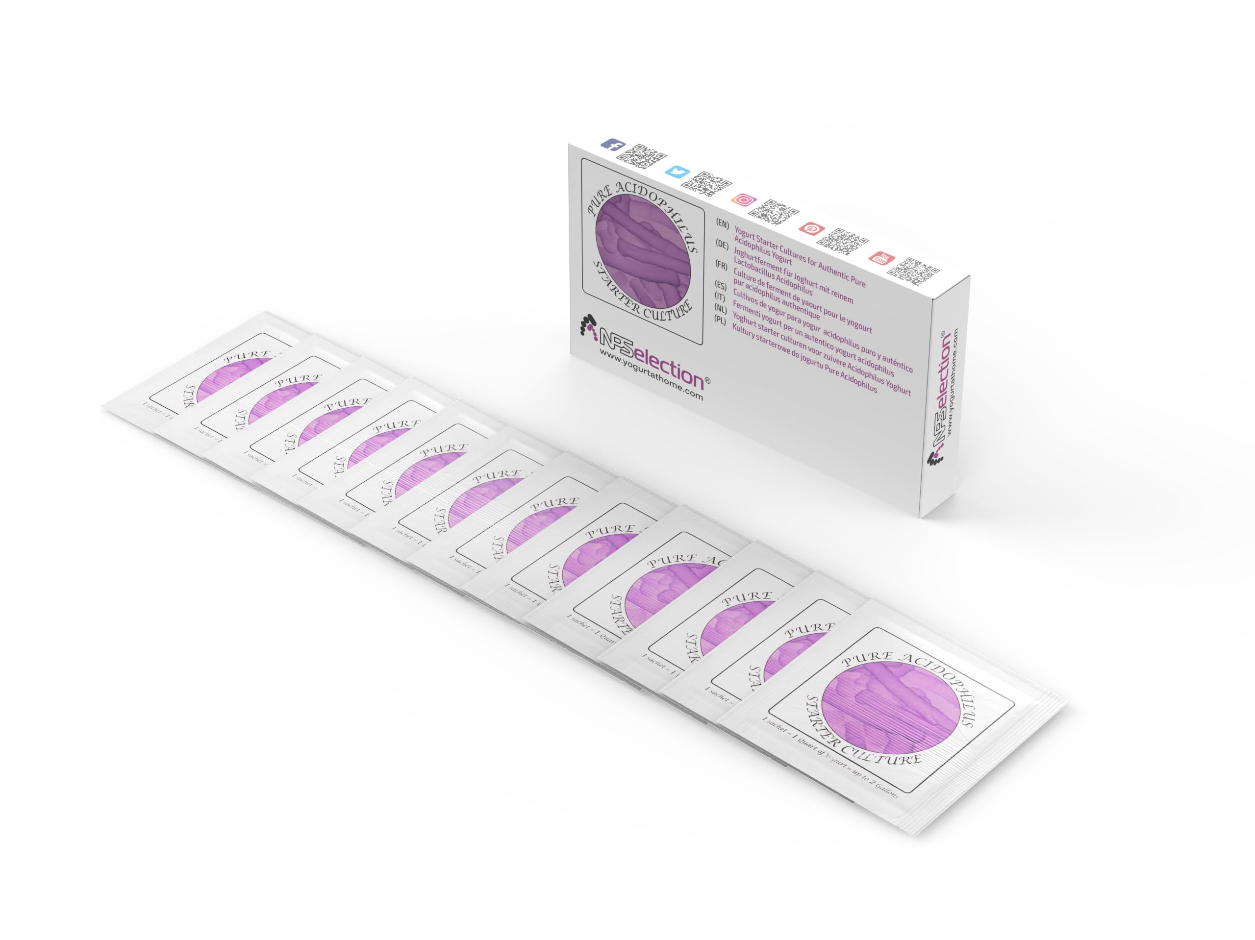 Yogurt Starter Cultures - Freeze-Dried cultures for Pure Acidophilus Yogurt