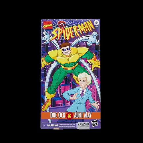 Miniatura 19 de Marvel Legends Series Doctor Octopus & Aunt May - Figuras de acción coleccionables de 6 pulgadas, paquete de 2, juguetes para edades de 4 años en