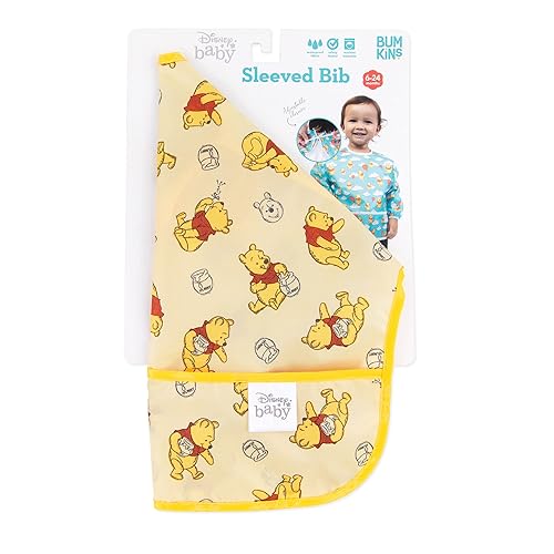 Miniatura 193 de Bumkins - Babero con mangas - Para niños y niñas, bebés y niños pequeños de 6 a 24 meses - Ligero, duradero, impermeable - Babero de manga larga -