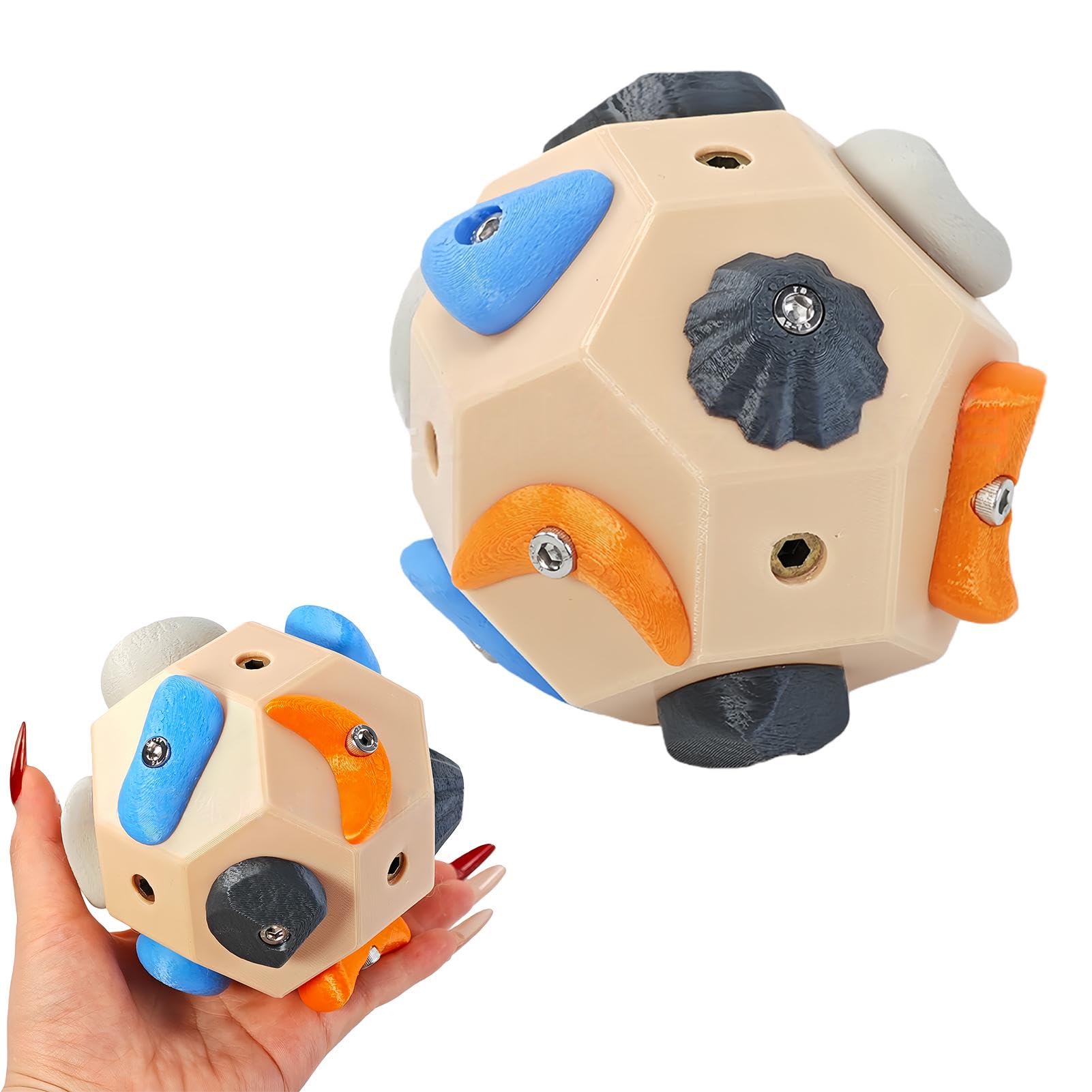 Boulder Rock Climbing Block, Handcrafted Climbing Training Balls, Build Hand Strength, 3D Finger Training Tool for Rock Climbers