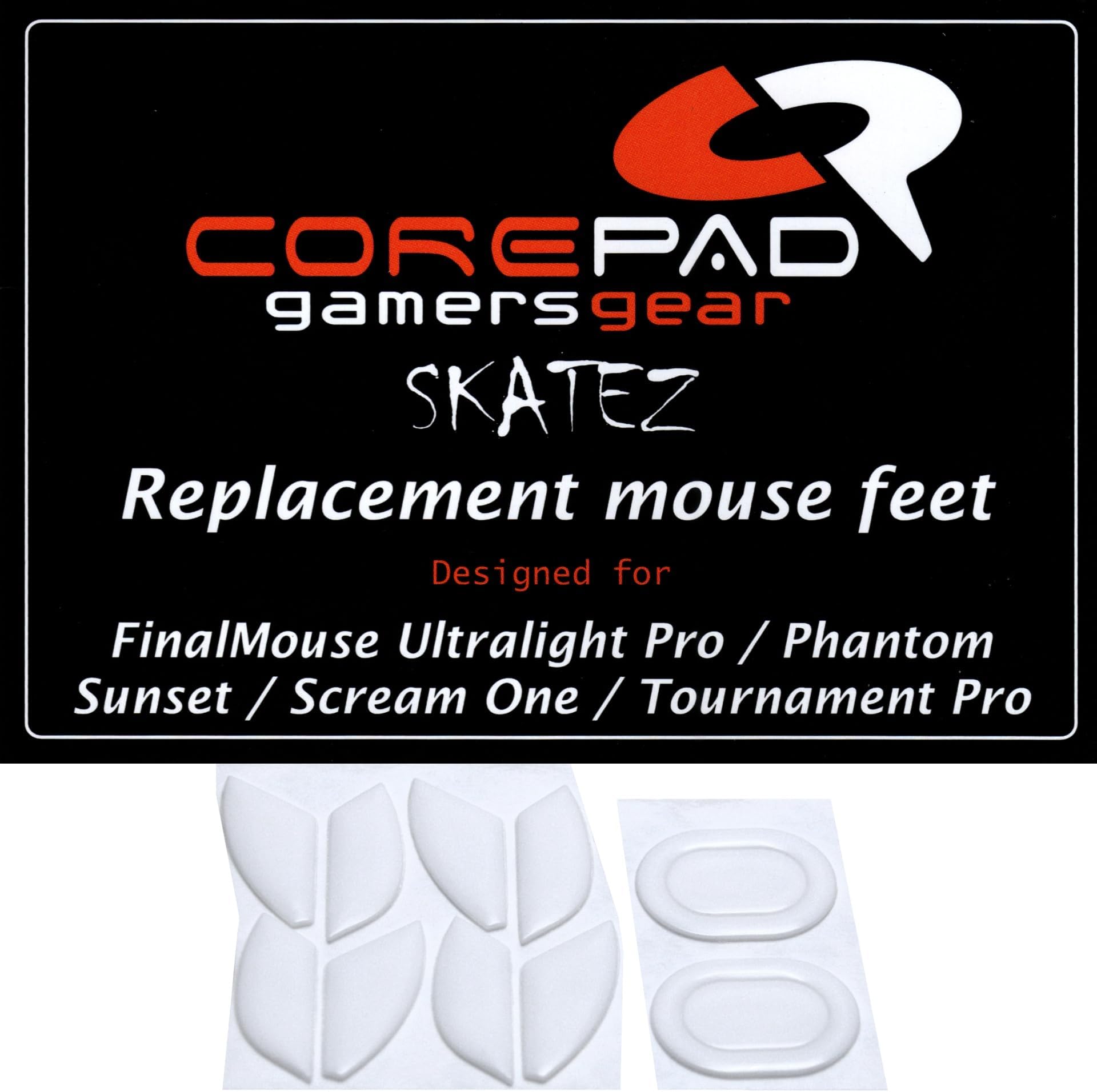 Skatez Pro 132 Replacement Mouse Feet FinalMouse Ultralight Pro/FinalMouse Ultralight Sunset/Scream One/Tournament Pro