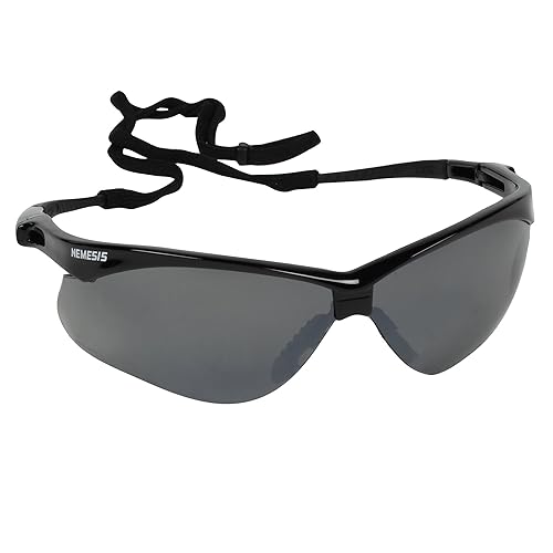 Miniatura 1 de KLEENGUARD Nemesis - Lentes de seguridad CSA (20380), certificado CSA, lente de espejo ahumado con marco negro, 12 paresestuche