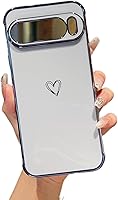 Vista 73 de ZTOFERA Funda diseñada para Google Pixel 7a, bonito diseño de corazones de amor con borde chapado y protección de lente de cámara, para Google Pixel