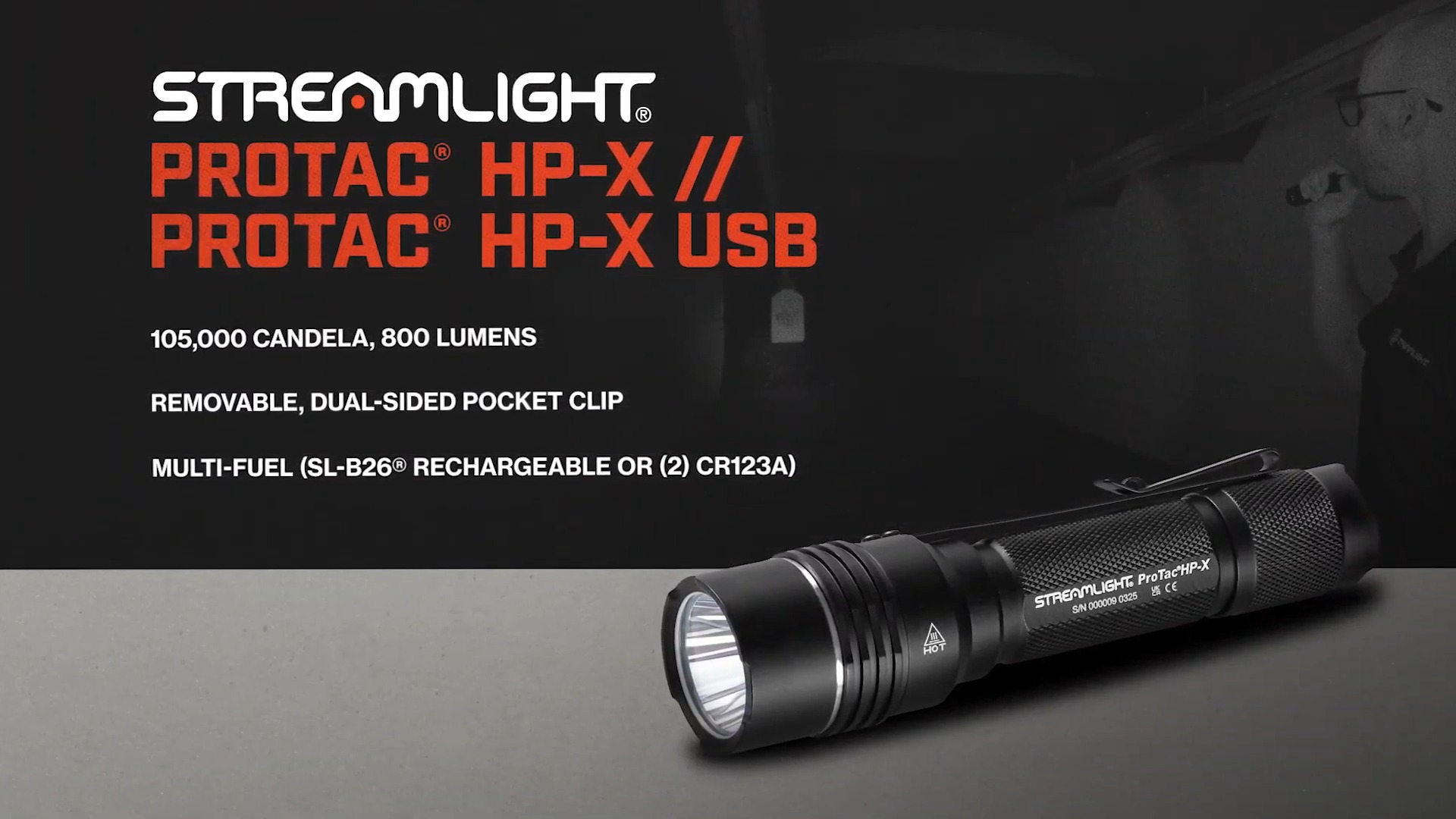 Streamlight 89021 ProTac HP-X 800-Lumen Flashlight, Black