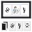 PewinGo Hand and Footprint Kit,Inkless Handprint Kit with 2 Safe Clean-Touch Ink Pads and a Wooden Baby Picture Frame Gifts for New Parents, Shower Gift-Black