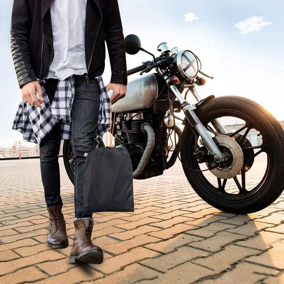 Pokrowce motocyklowe do Kawasaki VN 900 Vulcan, pokrowiec na motocykl pokrowce na motocykl, oddychające wodoodporne akcesoria chroniące przed słońcem, XXXXL