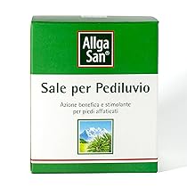Allga San Sali Per Pediluvio Piedi – Sali da Bagno Rilassanti e Profumati ad Azione Igienizzante (10 Bustine da 10g) – Ammorbidisce i Piedi Secchi e Contrasta l’Odore dei Piedi – Con Olio di Pino Mugo