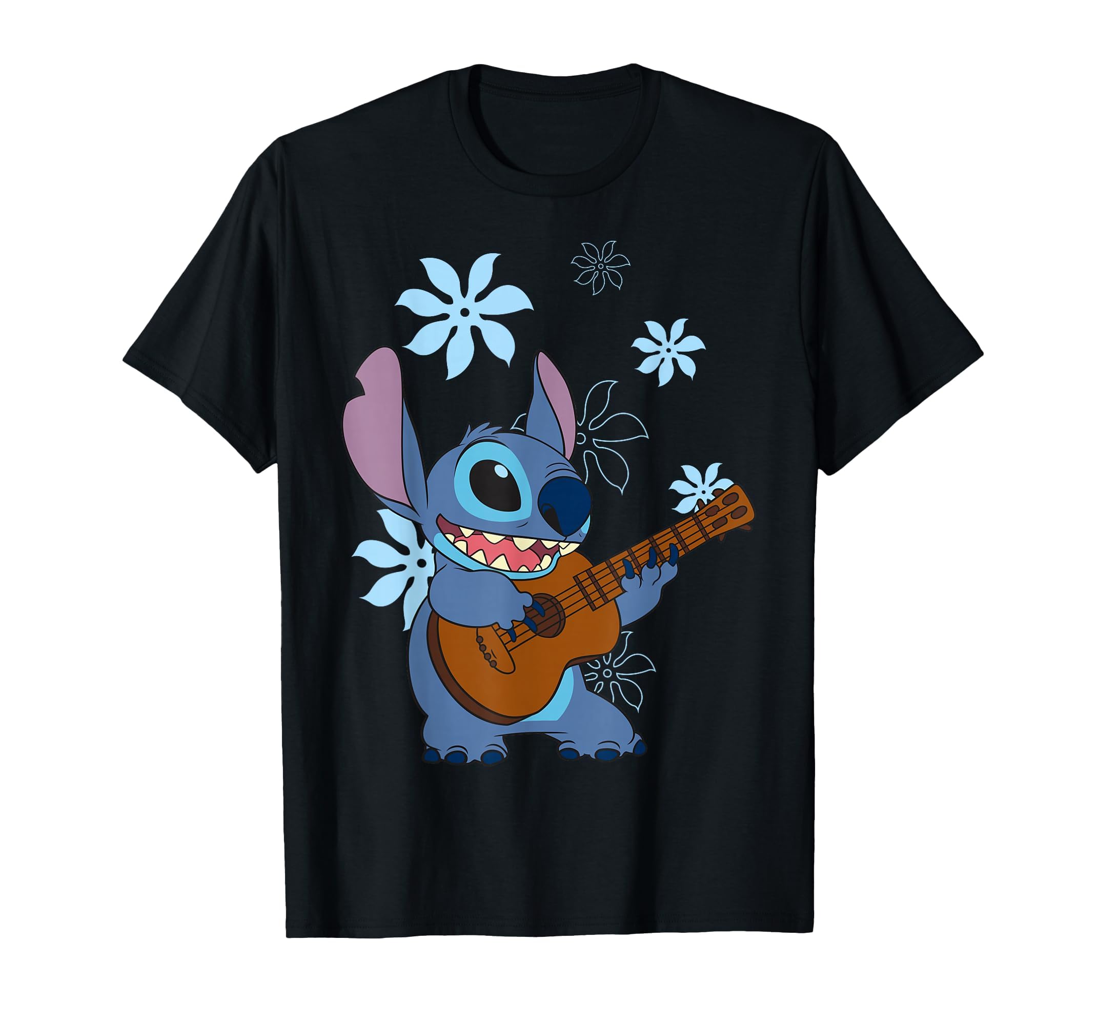 Girl's Lilo &amp; Stitch Floral Ukulele Dance T-Shirt