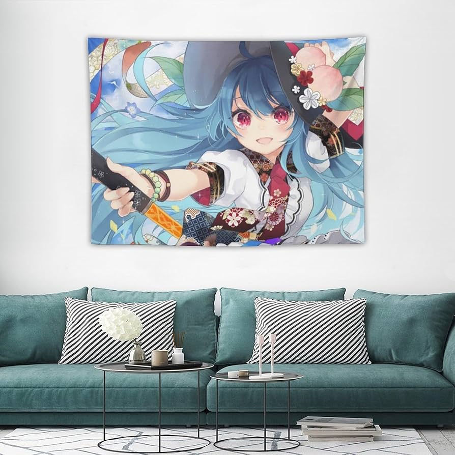 Amazon.co.jp: タペストリー 東方シリーズ 比那名居天子 装飾布